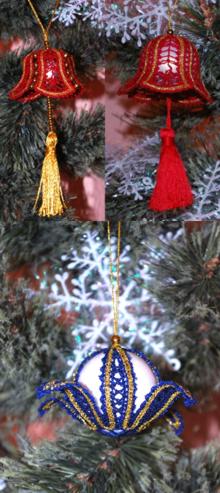 FSL Battenberg Christmas Ornament Set image 1