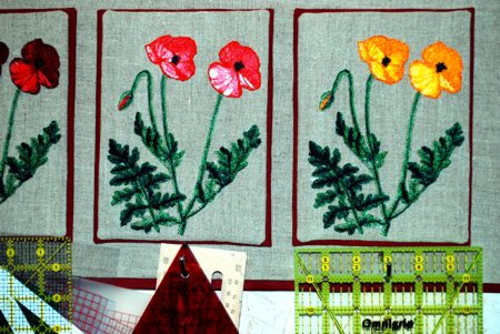 Embroidered Hanger Board with Poppies image 20