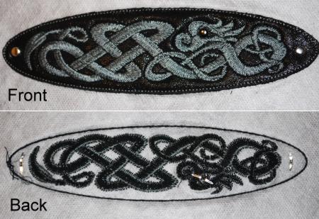 FSL Applique Celtic Bracelet and Pendant Set image 4