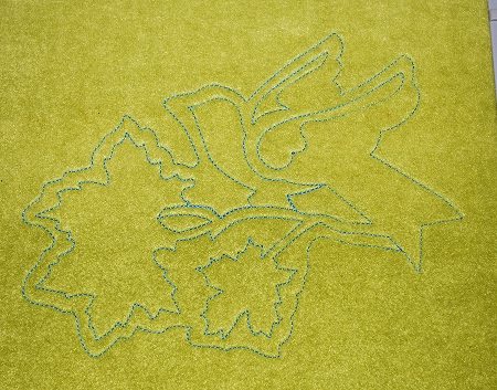 Bird in Maple Tree Cutwork Lace image 3