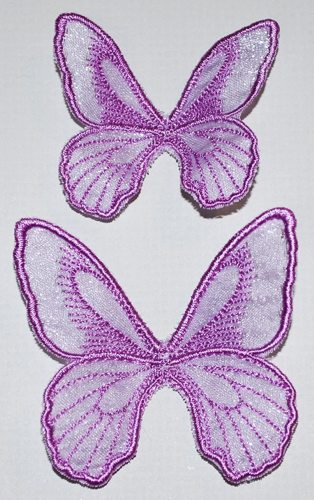 Butterflies on Flowers Cutwork Lace image 3