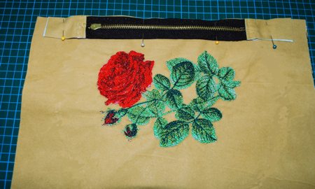 Makeup Case with Rose Embroidery image 8