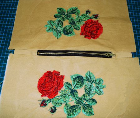 Makeup Case with Rose Embroidery image 10