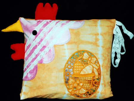 Hen Pillow with Easter Egg image 1
