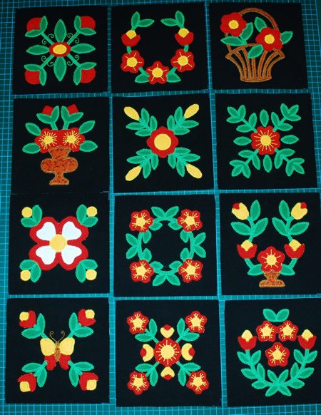 Flower Applique Wall Hanging image 2