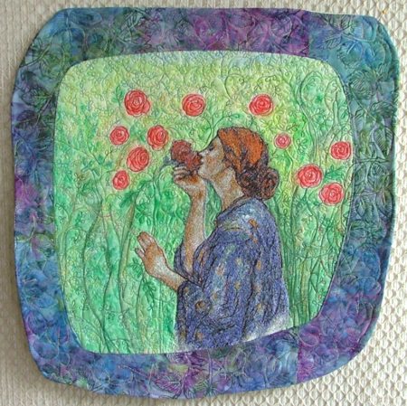 My Sweet Rose Art Quilt image 1