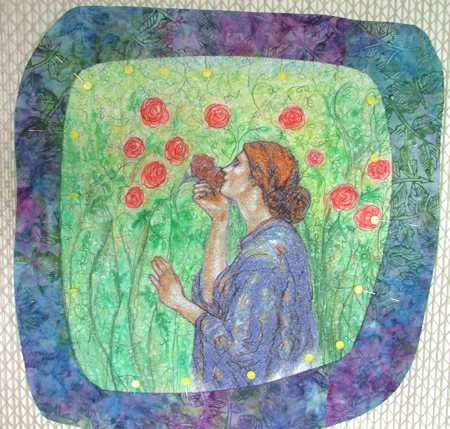 My Sweet Rose Art Quilt image 14