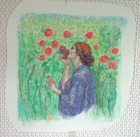 My Sweet Rose Art Quilt image 9