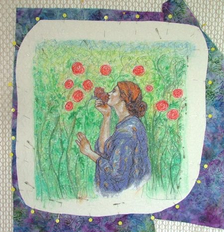 My Sweet Rose Art Quilt image 10