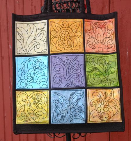 Stained Glass Tote Bag with Embroidery image 9