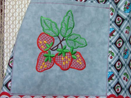 Summer Apron with Berry Embroidery image 18