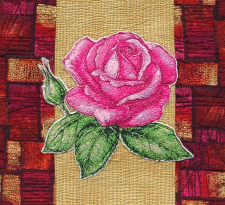 Two Roses Art Quilt image 5