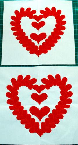 Baltimore Album Quilt. Block 5: Heart of Hearts image 10