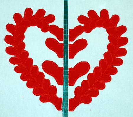 Baltimore Album Quilt. Block 5: Heart of Hearts image 9