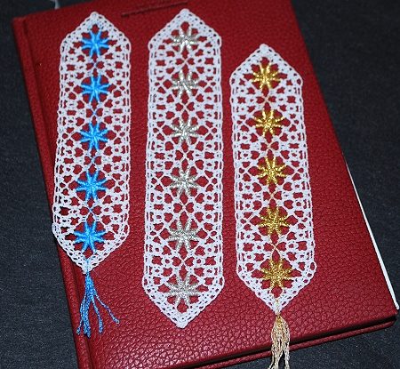 Freestanding Bobbin Lace Bookmark Set II image 1