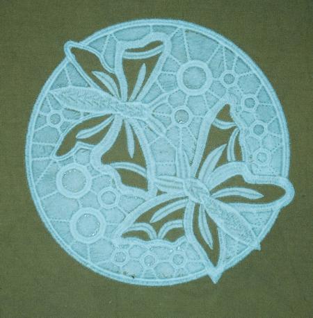 Cutwork Dancing Butterfly and Dragonfly Circles image 4