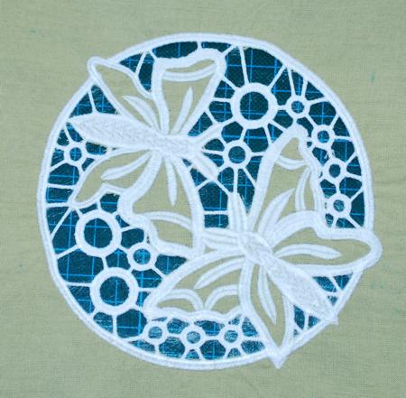 Cutwork Dancing Butterfly and Dragonfly Circles image 5