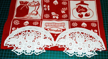 Kitchen Towel with Cutwork Border image 3