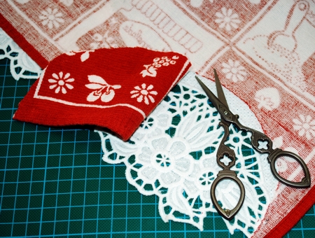 Kitchen Towel with Cutwork Border image 5