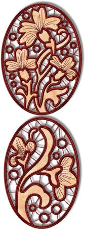 Cutwork Flower Medallions image 1