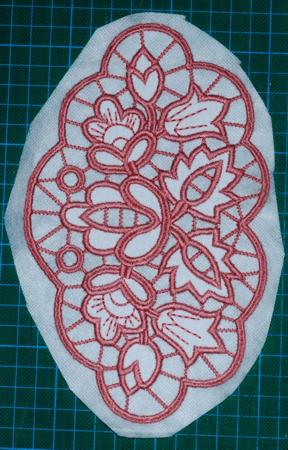Leaves and Flowers Cutwork Lace image 9