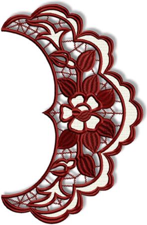 Rose Cutwork Lace Border image 1