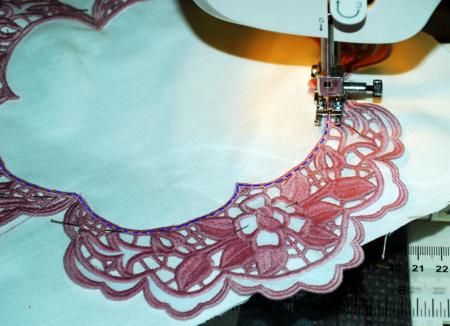 Rose Cutwork Lace Border image 9