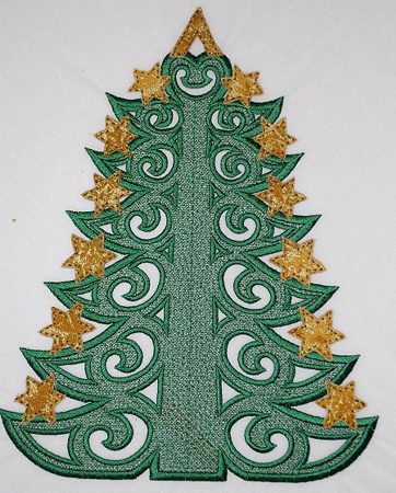 FSL Christmas Tree with Applique Stars image 4
