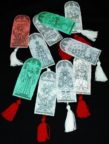 Embroidered Christmas Bookmarks image 1