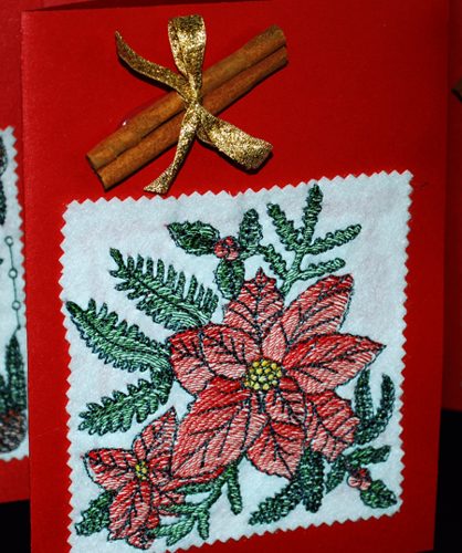 Scented Christmas Cards with Embroidery image 3