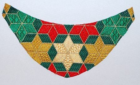 Christmas Gorget Collar in the Hoop image 2
