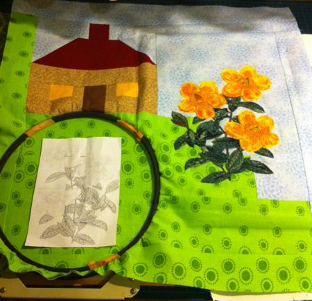 Cottage with Flowers Quilt image 16