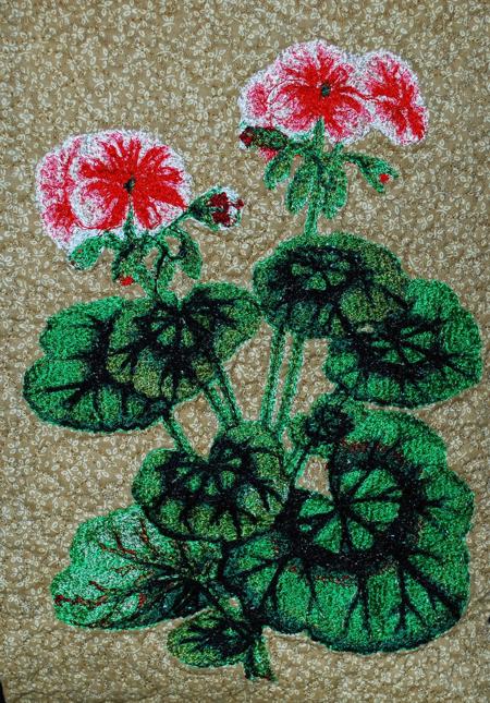 Quilted Geranium Pillow image 15