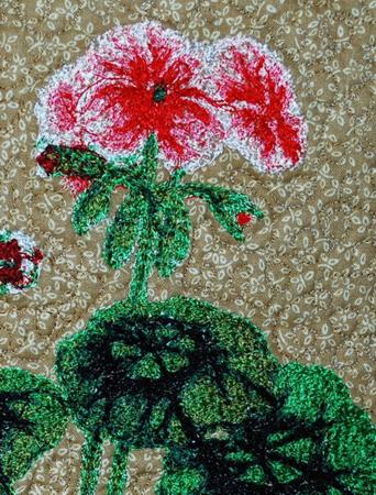 Quilted Geranium Pillow image 18