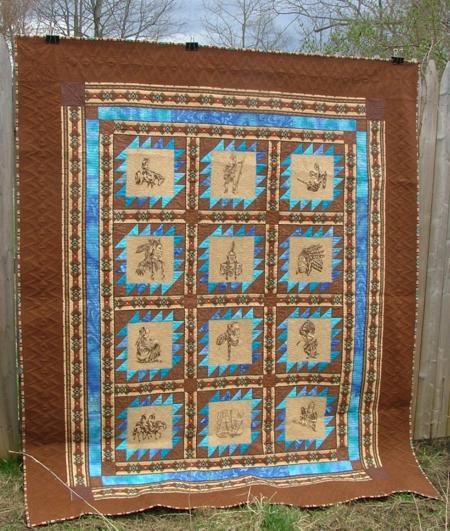 Native American Bed Quilt image 1