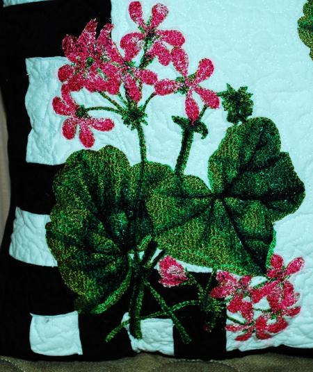 Quilted Pelargonium Pillow image 11