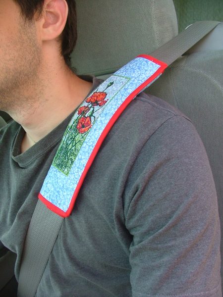 Quilted Seatbelt Pad with Embroidery image 8