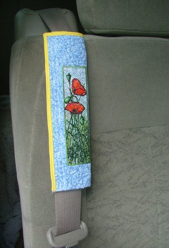 Quilted Seatbelt Pad with Embroidery image 7