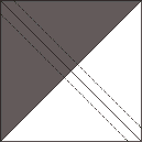 Split Quarter Square Triangle (SQST) Block Step 2