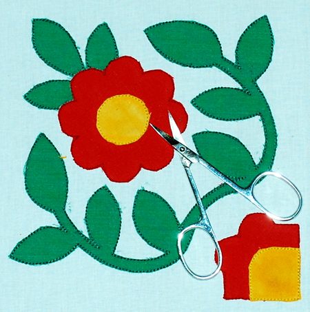 Applique Quilt Block 1 image 10