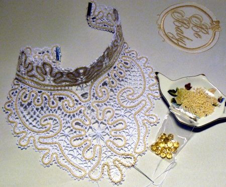 FSL Battenberg Lace Choker Collar image 7