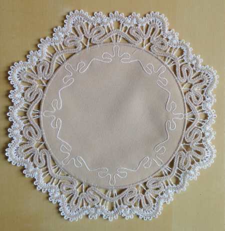 Freestanding Battenberg Applique Lace Doilies image 5