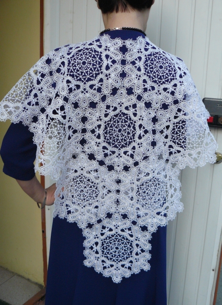 Freestanding Battenberg Lace Vest/Shawl image 1