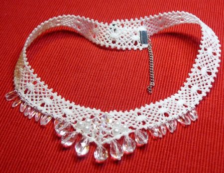Elegant Bobbin Lace Necklace image 1