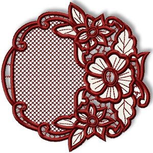 Cutwork Flower Wreath image 1