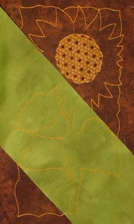 Sunflower Applique with Cutwork Lace image 5