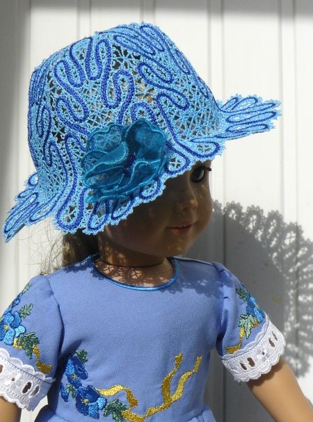 FSL Battenberg Lace Hat for 18-inch Dolls image 1