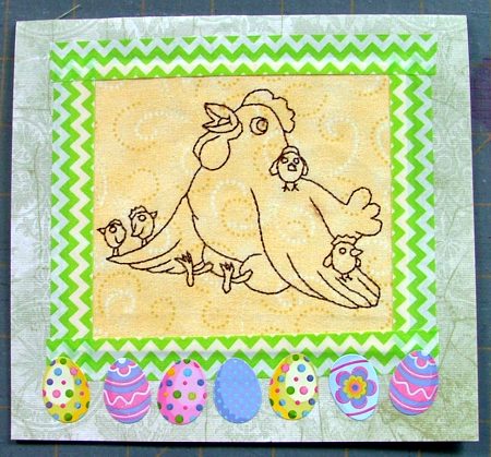 Easter-Themed Greeting Cards with Redwork Embroidery image 15