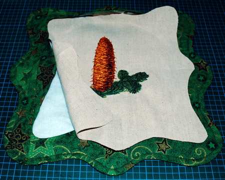 Table Mats with Fir Tree Cone Embroidery image 15