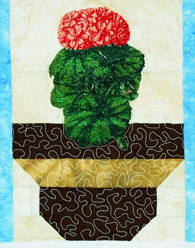 Quilted Wall Hanging with Embroidery image 2